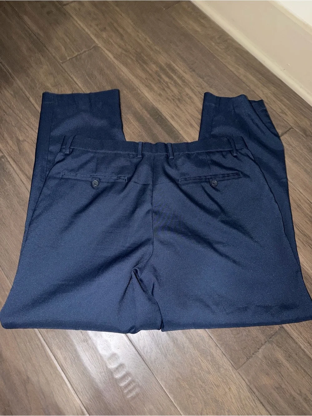 Ben Sherman Navy Blue Men's Dress Pants - Flat Front